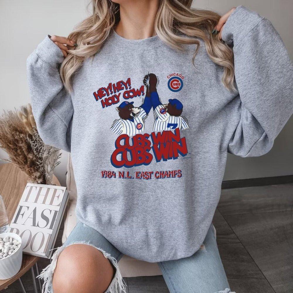Chicago Cubs 1984 Nl Campionship Holy Cow Cubs Sweatshirt, Unisex Sweatshirt